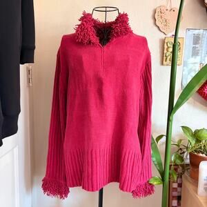 Caribbean pacific pink acrylic knit